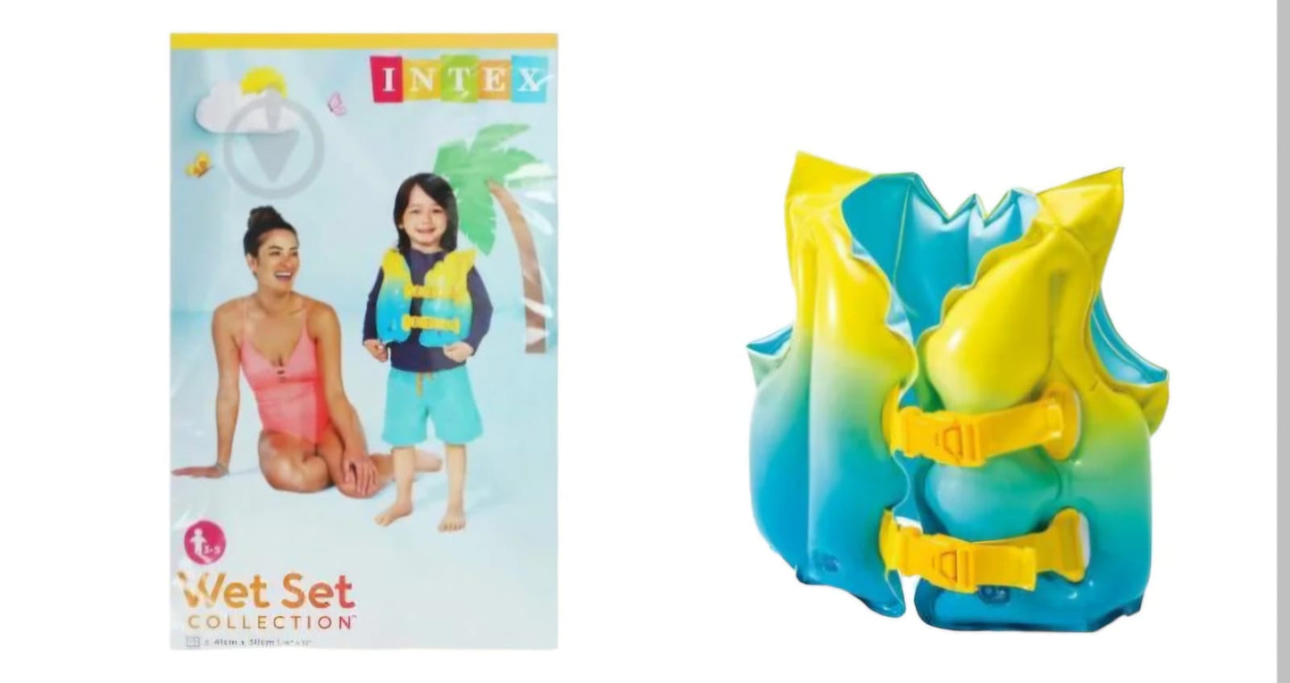 Intex Wet Set Collection Kid's Life Jacket