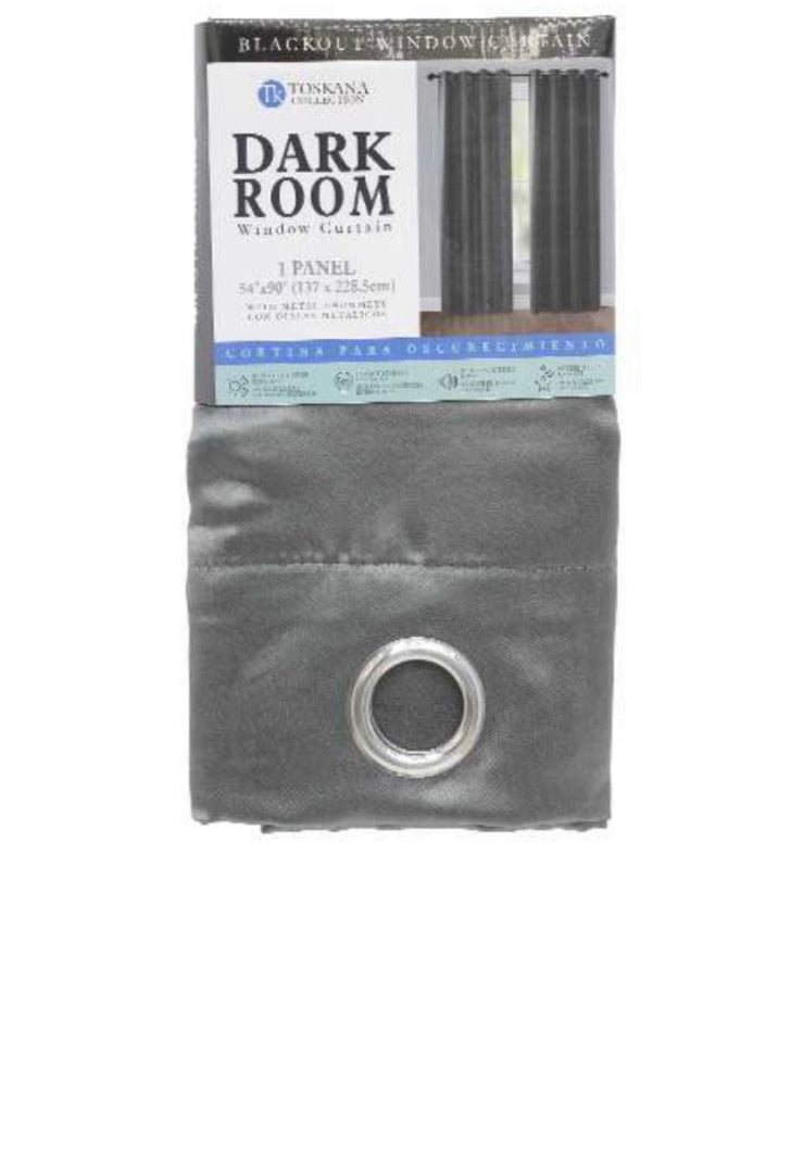 Dark Grey Blackout Curtain
