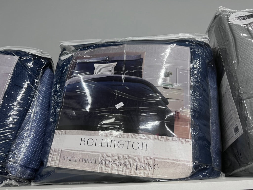 Bellington 8pc Crinkle Bedding Set