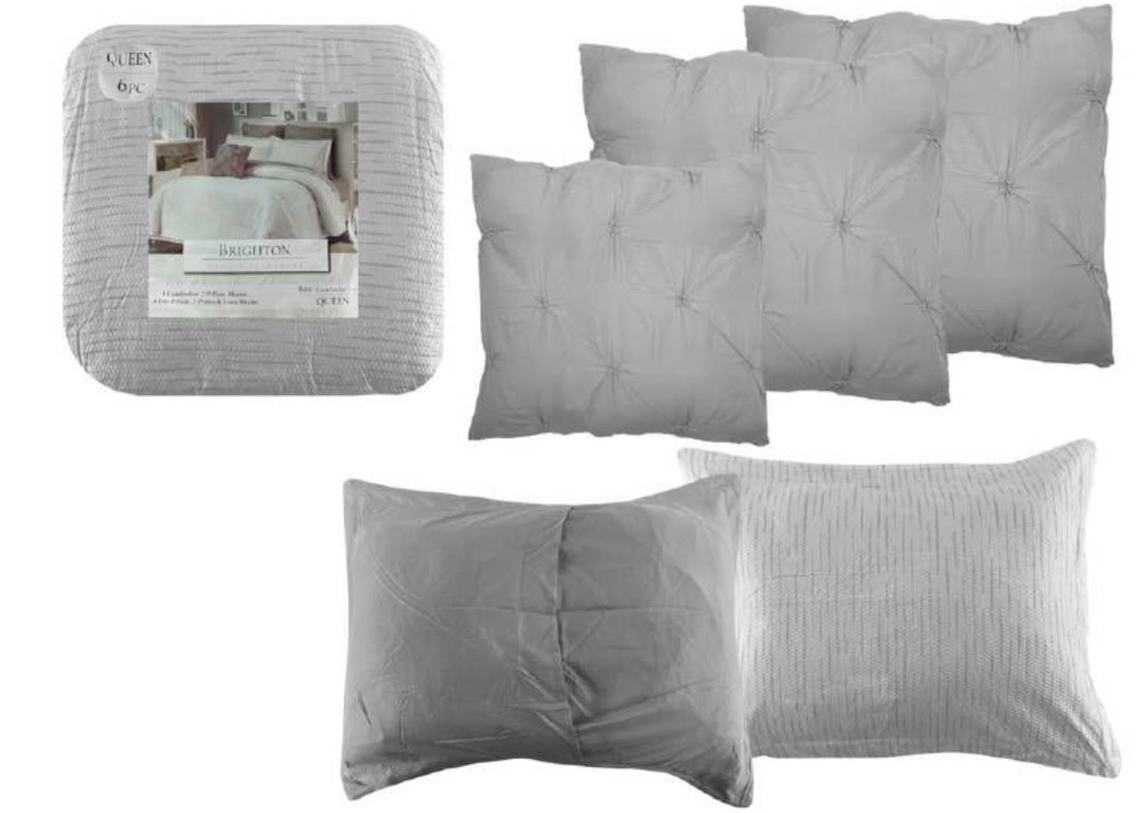 6 Piece Brighton Queen Comforter Set