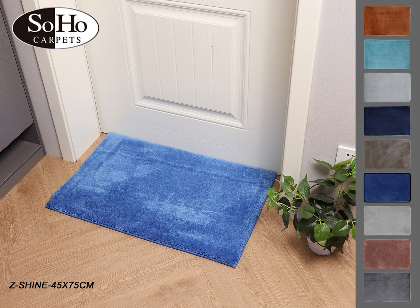Soho Z-Shine Collection Bath Rug