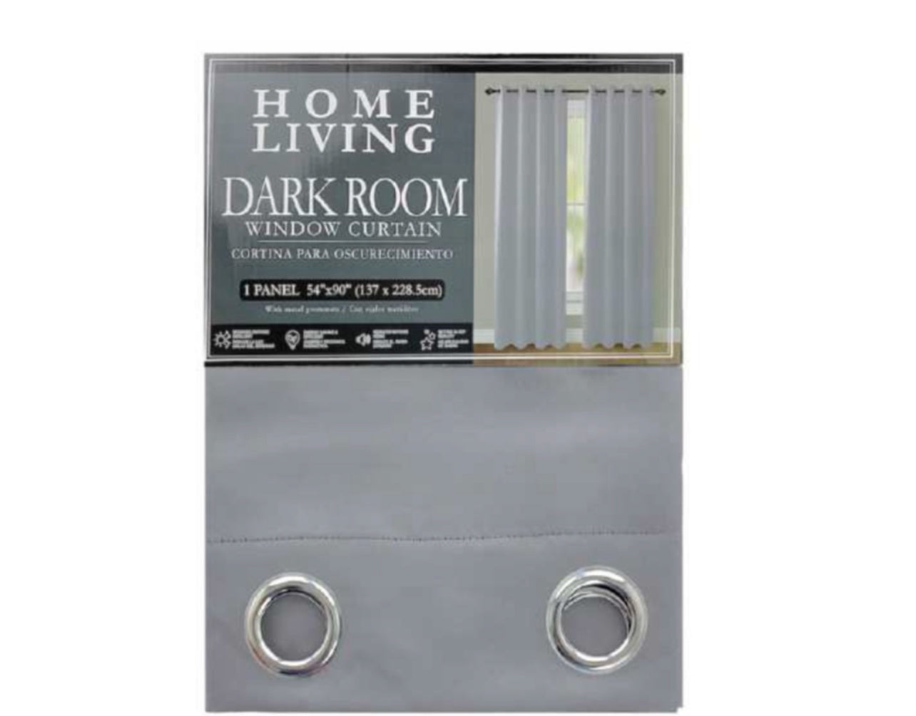 Gray Blackout Curtain