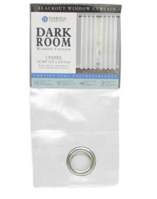 White Blackout Curtain