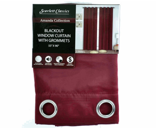 Scarlett Classics Blackout Window Curtain- Amanda