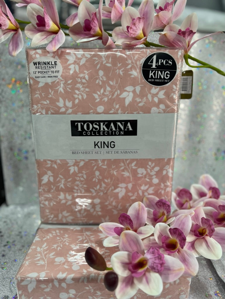 Toskana King 4pc Bed Sheet Set