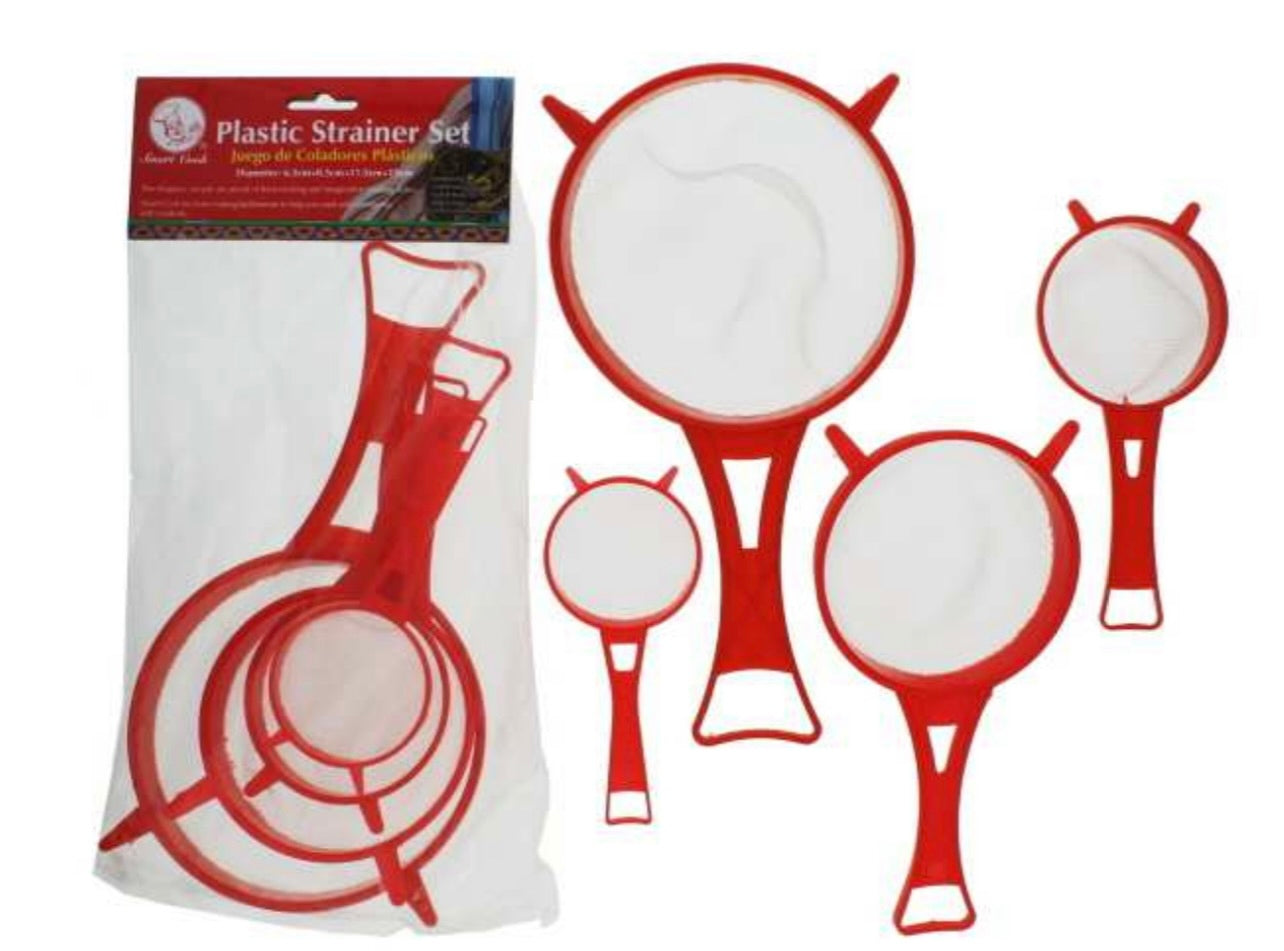 4pc Plastic Strainer