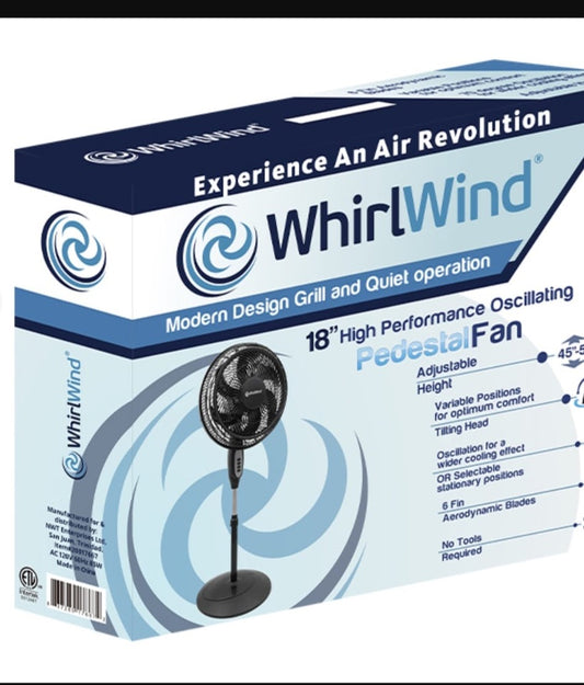 Whirlwind Pedistal Fan 18"