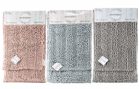 Scarlett Classics Sidney 2pc Chenille Bath Rugs