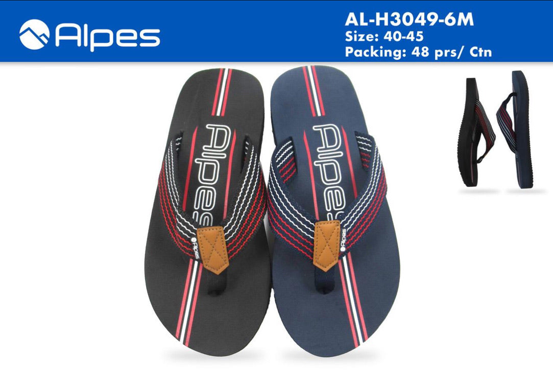 Alpes Mens Slippers Sizes 40-45