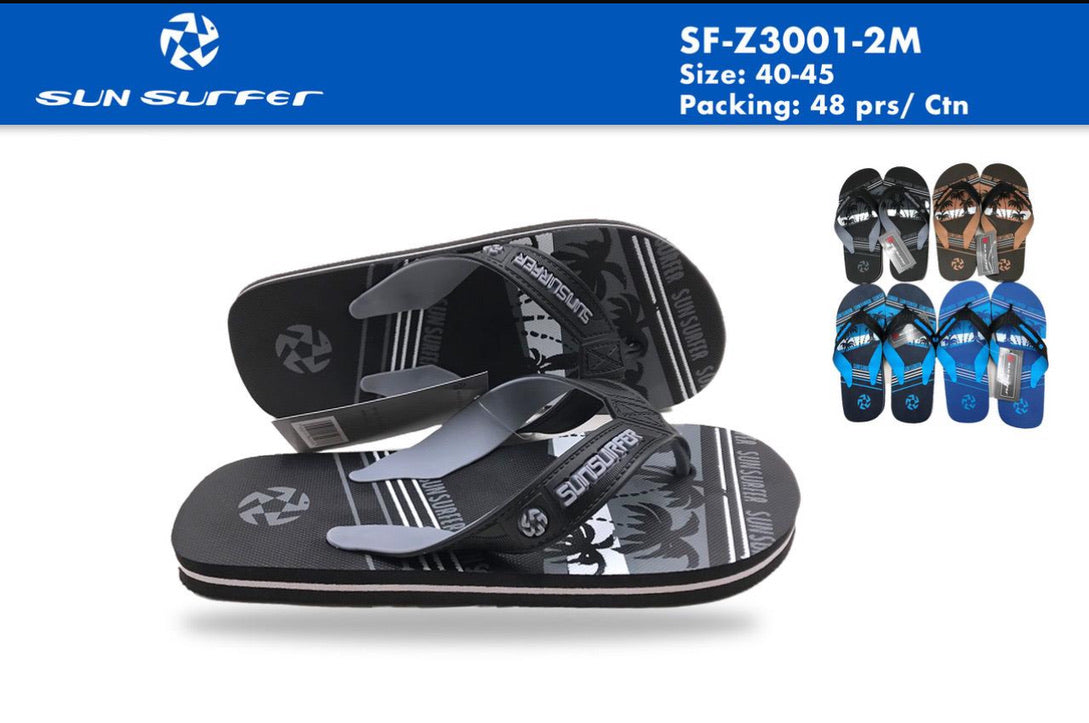Sun Surfer Mens Slippers Sizes 40-45