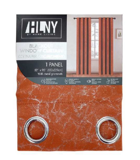 Orange Aesthetic Blackout Curtain