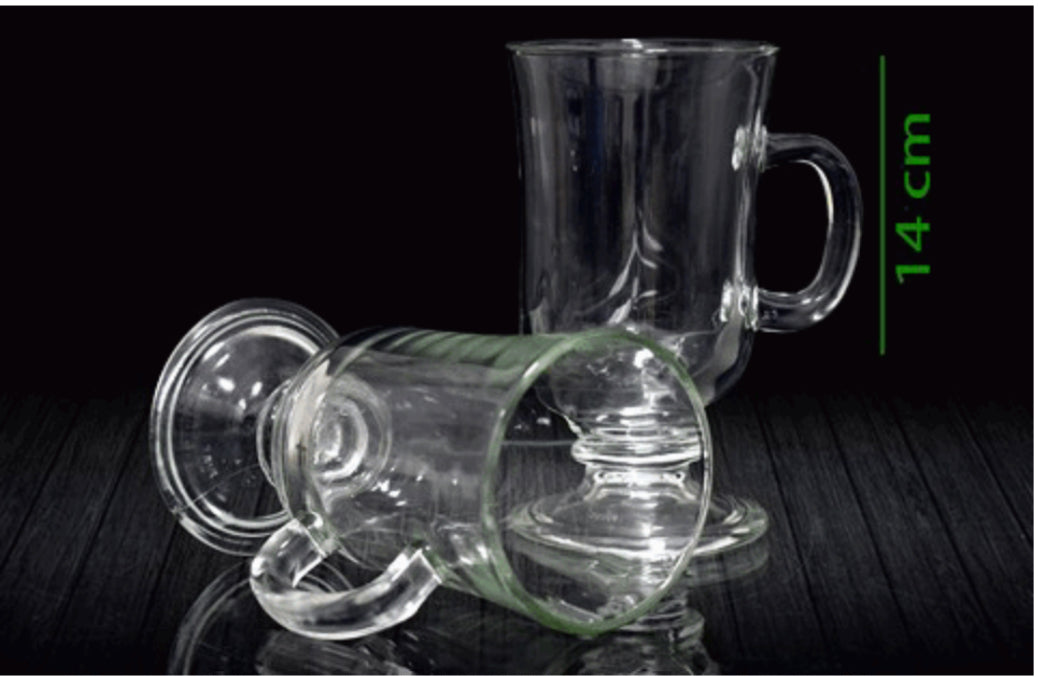 Irish Coffee Footed Glass Mug