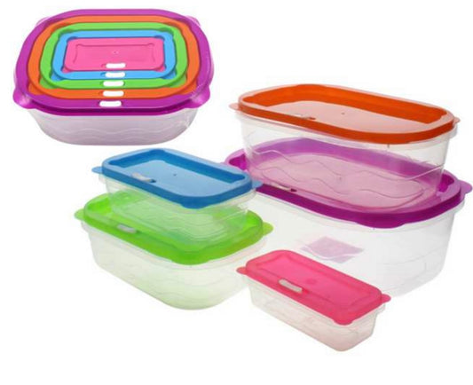 Windrose 5pc Food Container - Rectangular