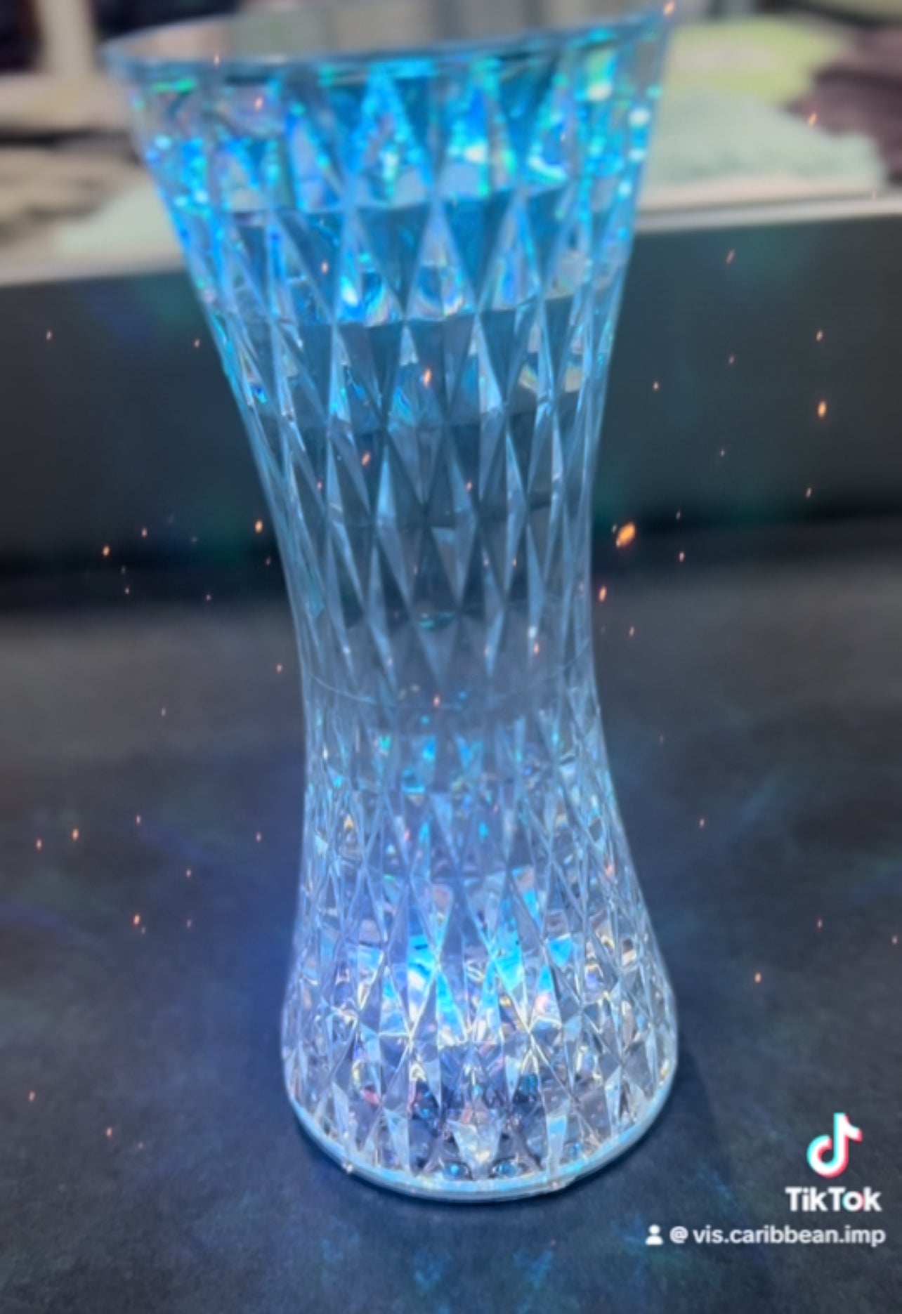 Rose Diamond Multicolour Table Lamp - Small
