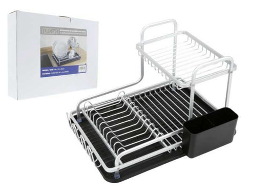 Life Art Aluminium Dish Rack w/ Plastic Tray