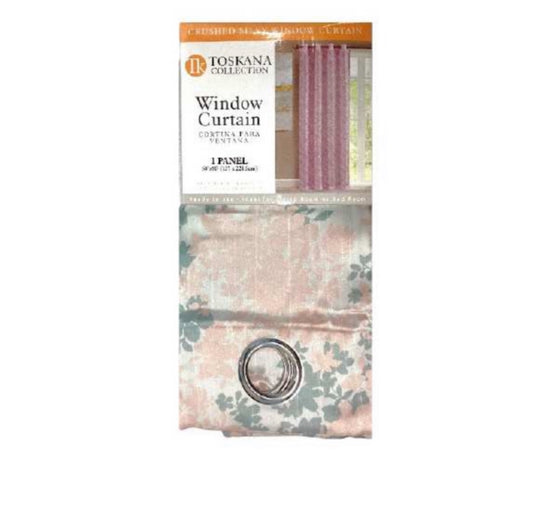Pink Floral Curtain