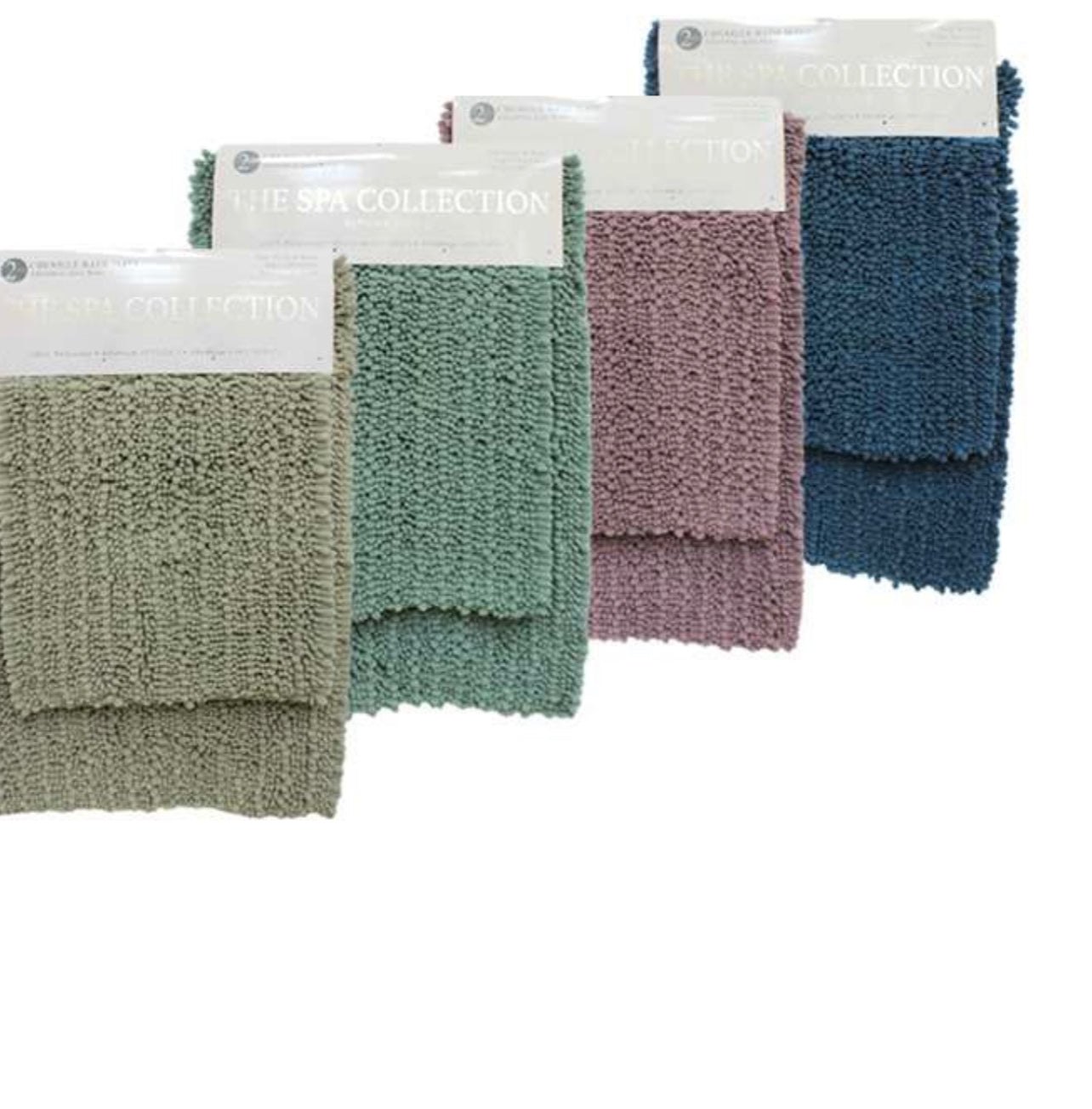 Chenille Bath Mats- The SPA Collection by Home Living