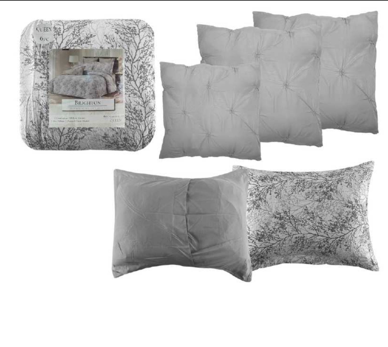 6 Piece Brighton Queen Comforter Set