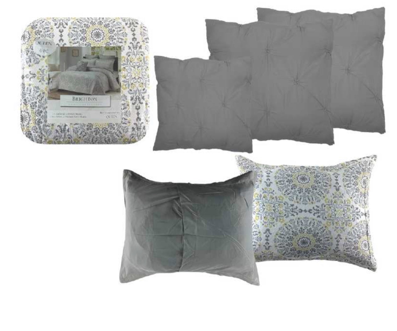 6 Piece Brighton Queen Comforter Set