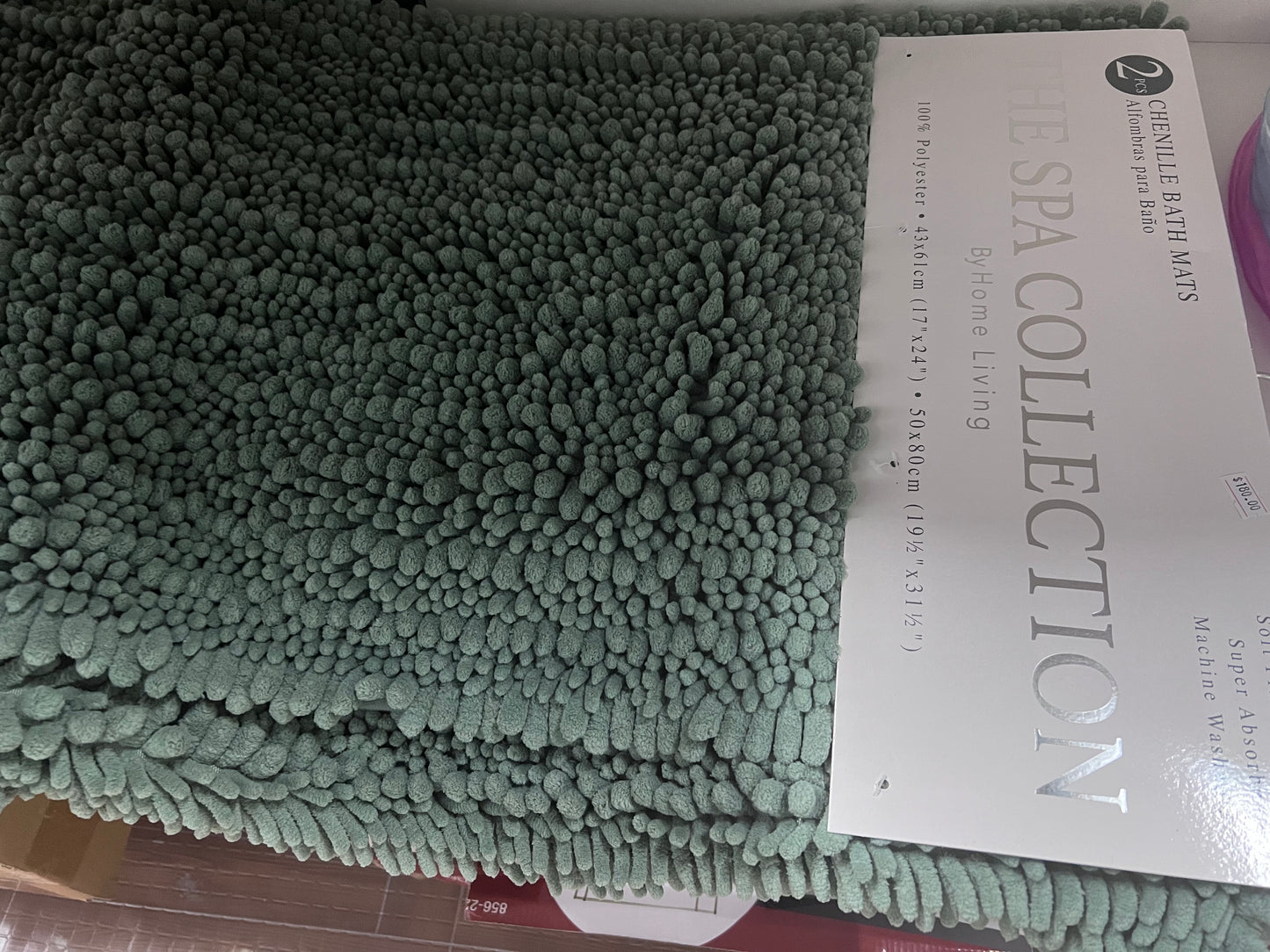 Chenille Bath Mats- The SPA Collection by Home Living