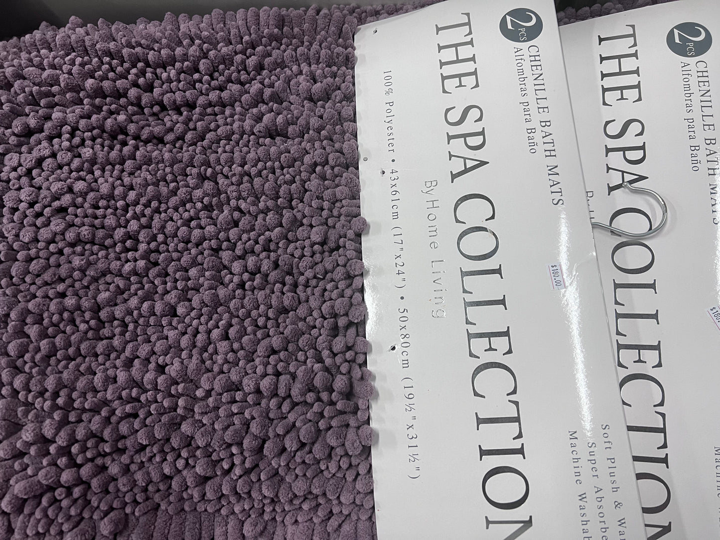 Chenille Bath Mats- The SPA Collection by Home Living